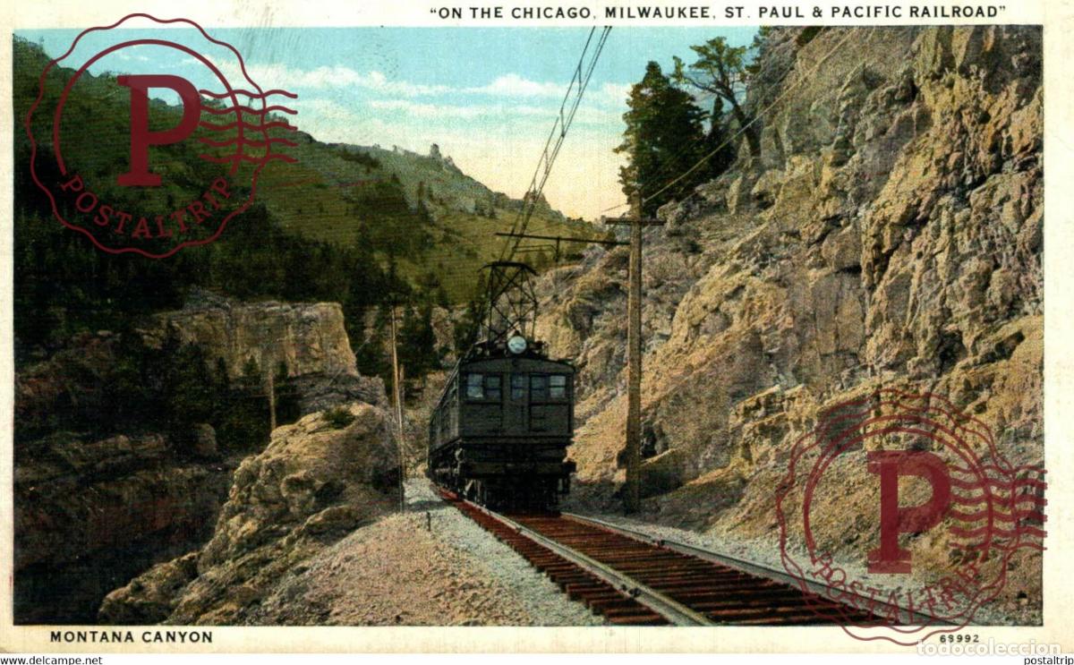 Postales: ON THE CHICAGO MILWAUKEE ST PAUL PACIFIC RAILROAD RAILWAY TREN TRAIN TREIN.