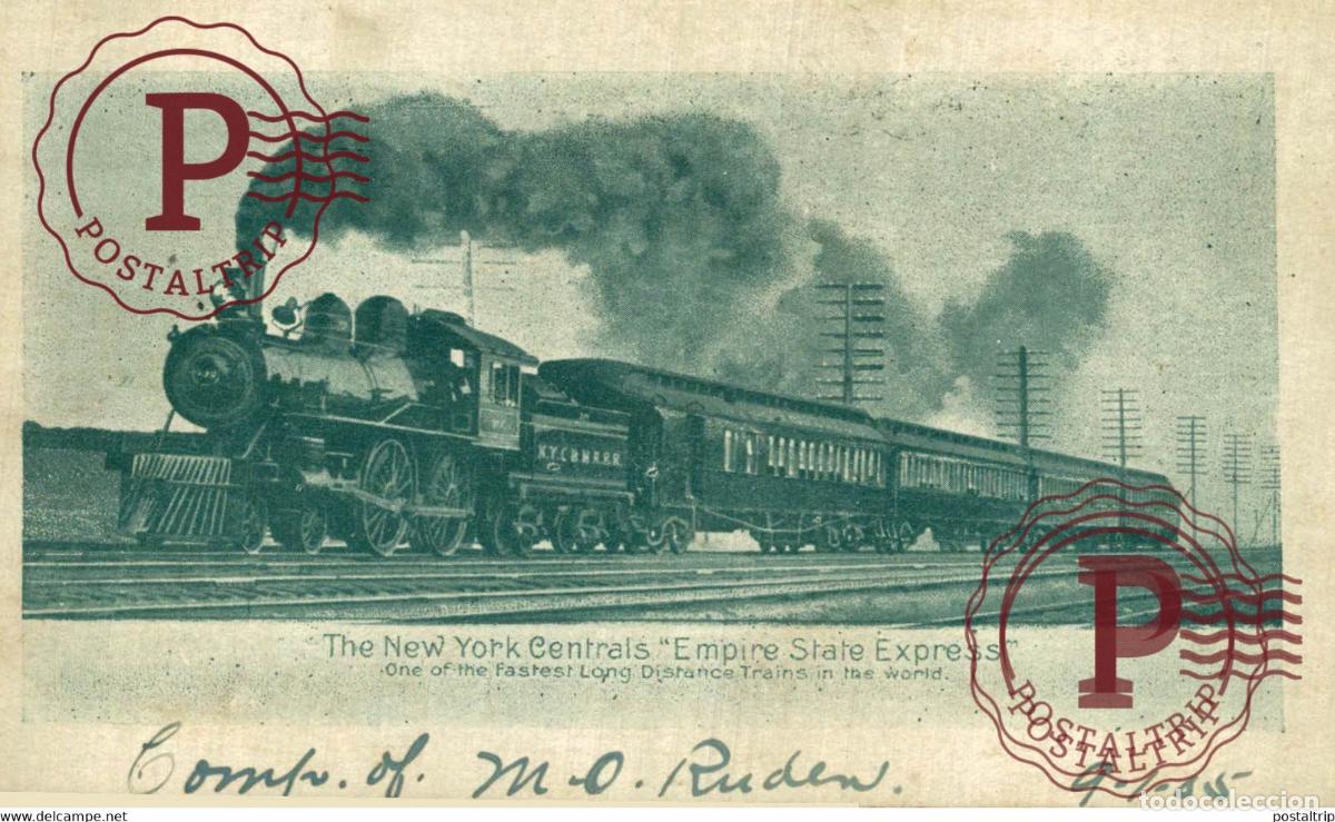 Postales: THE NEW YORK CENTRALS EMPIRE STATE EXPRESS RAILROAD RAILWAY TREN TRAIN TREIN.