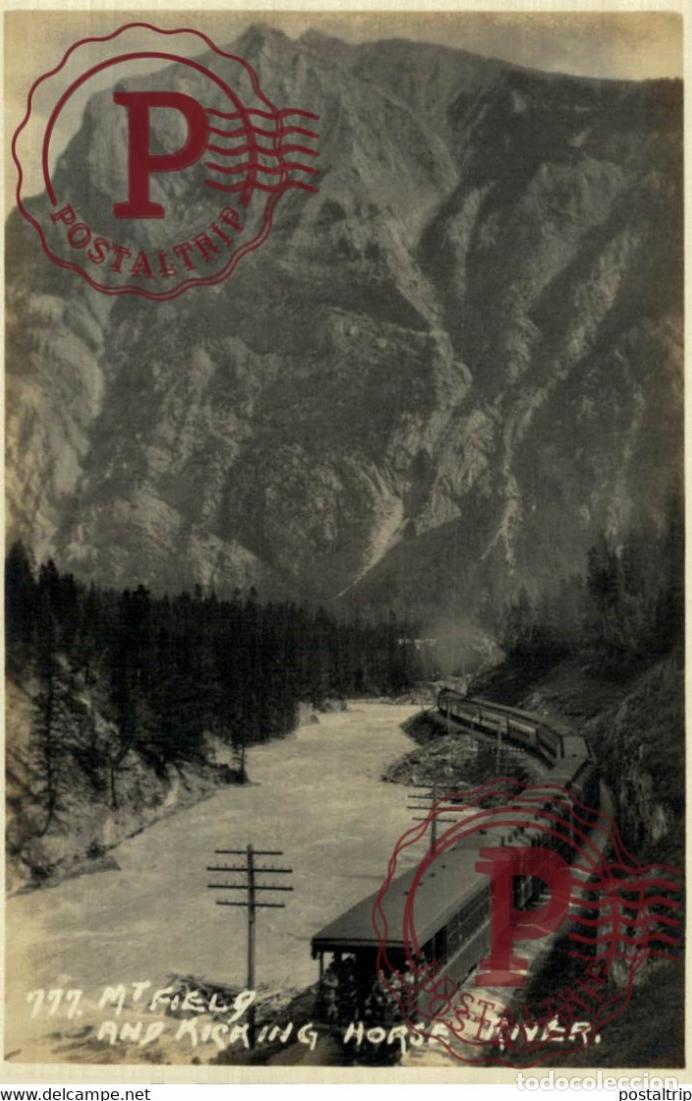 Postales: Mt Field & Kicking Horse River Yoho National Park Canada TREN CHEMIN DE FER RAILWAY
