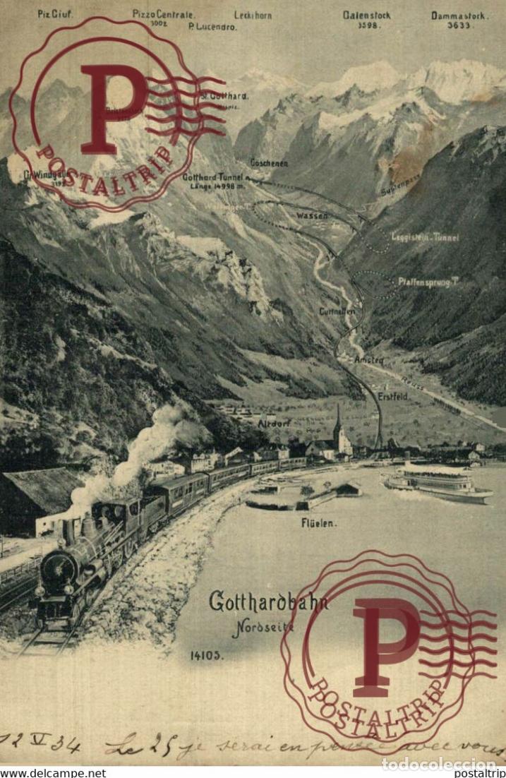 Postales: Gotthardbahn UR URI SUISSE TREN CHEMIN DE FER RAILWAY
