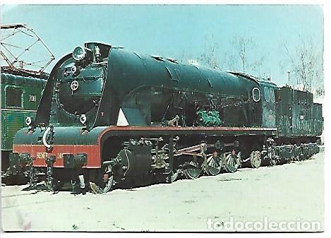 Postales: &rdquo; ANTIGUA LOCOMOTORA 1800 &rdquo;.- RENFE
