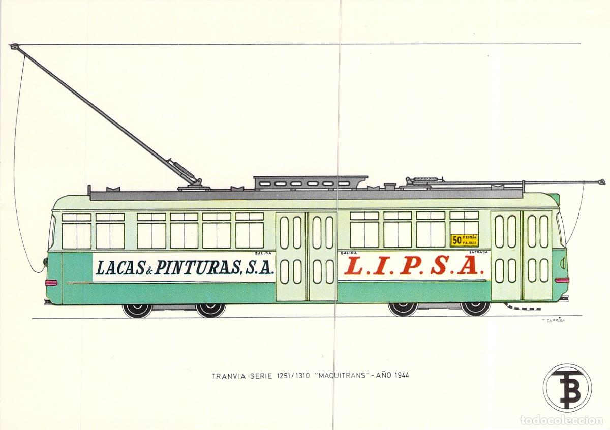 Postais: Postal de Tranv&iacute;a Maquitrans Serie 1251/1310 de Barcelona