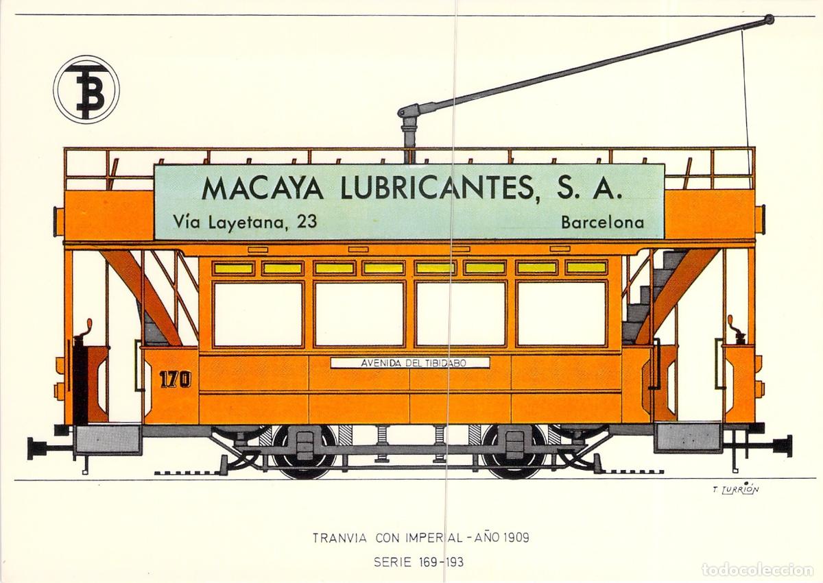 Cartoline: Postal Tranv&iacute;a con Imperial Barcelona Centenario