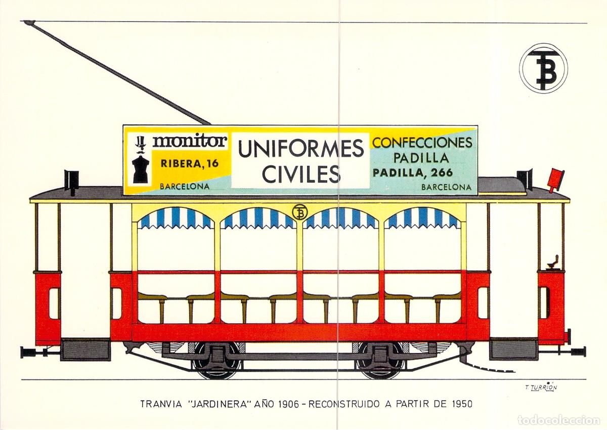 Postales: Postal Tranv&iacute;a Jard&iacute;nera de Barcelona Colecci&oacute;n Centenario