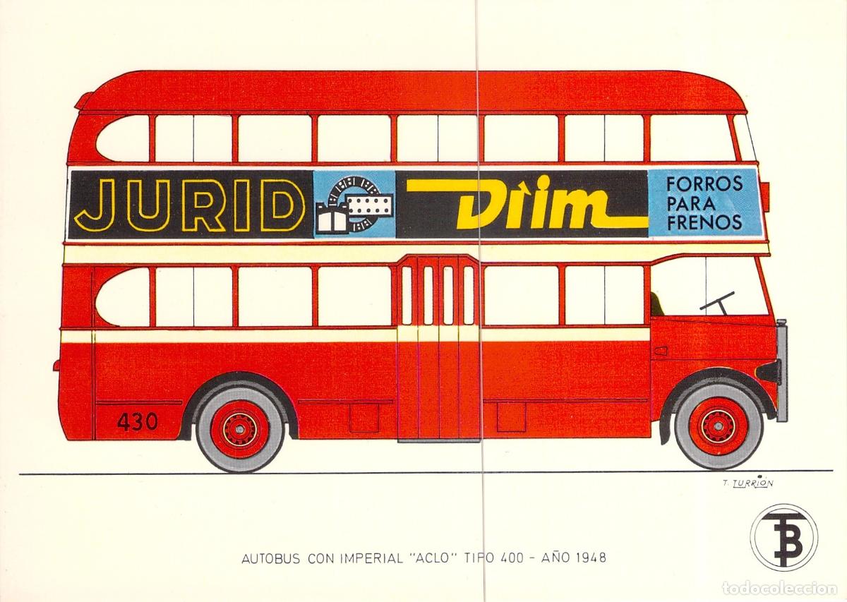 Postales: Postal Autob&uacute;s con Imperial ACLO Serie 400 Transportes de Barcelona