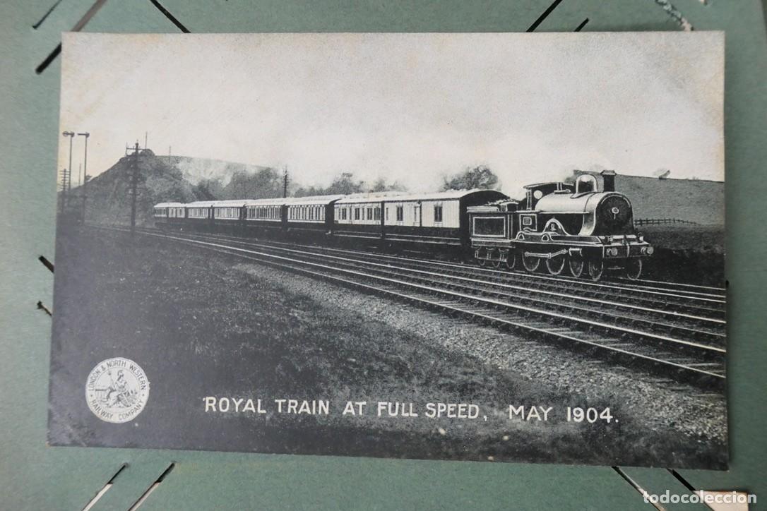 Postales: Postal Royal Train (Tren Real) brit&aacute;nico operado por la compa&ntilde;&iacute;a London & North Western Railway