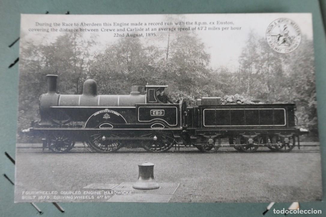 Postales: Postal una aut&eacute;ntica &rdquo;leyenda&rdquo; de la velocidad: la locomotora &rdquo;Hardwicke&rdquo;.1895