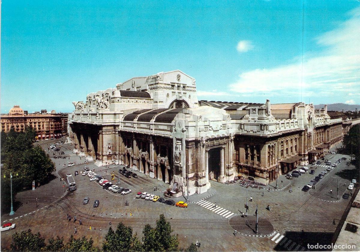 Postales: Postal de la Estaci&oacute;n Central de Mil&aacute;n, Italia