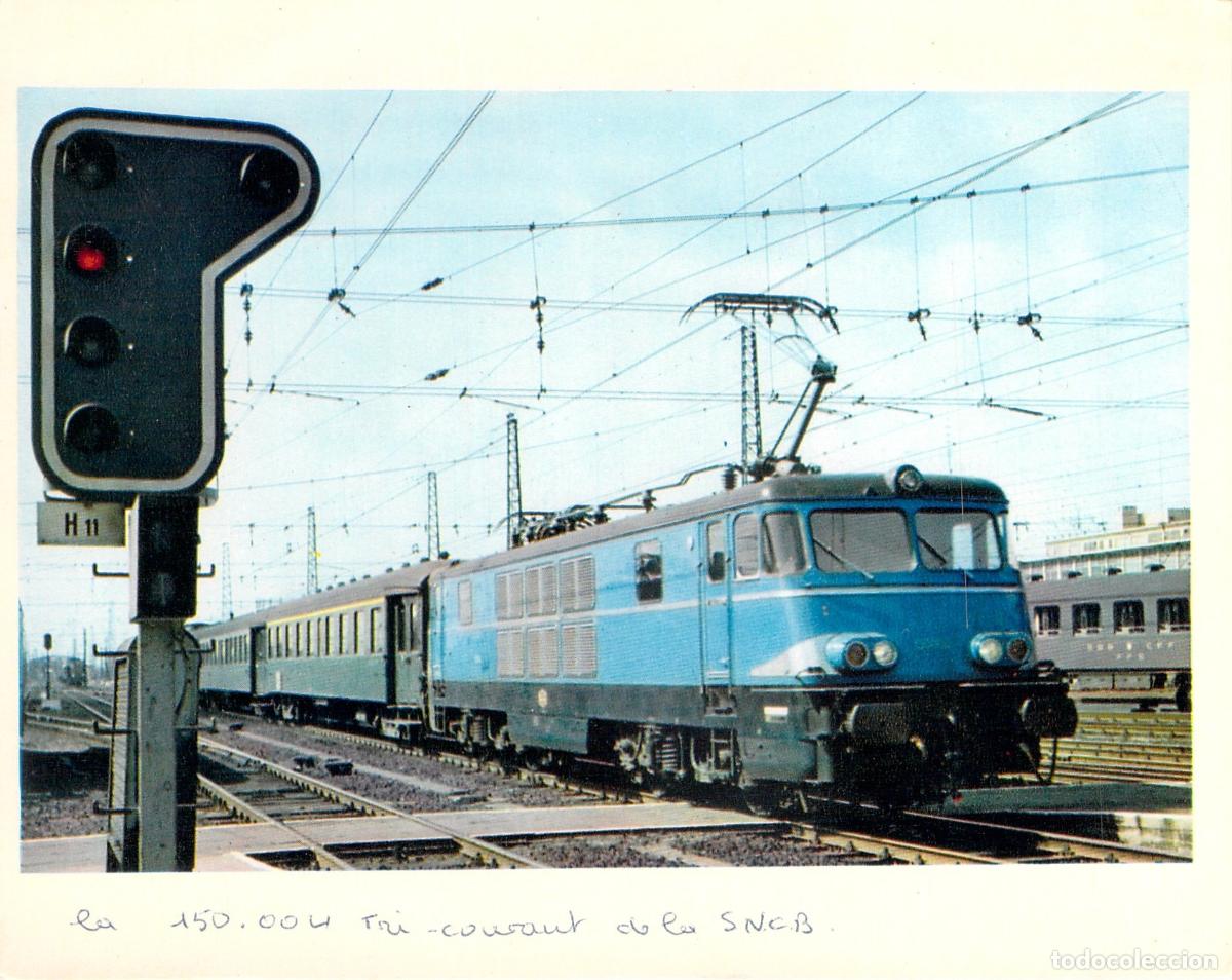 Postales: Postal Locomotora SNCB 150.004 en Estaci&oacute;n de Bruselas