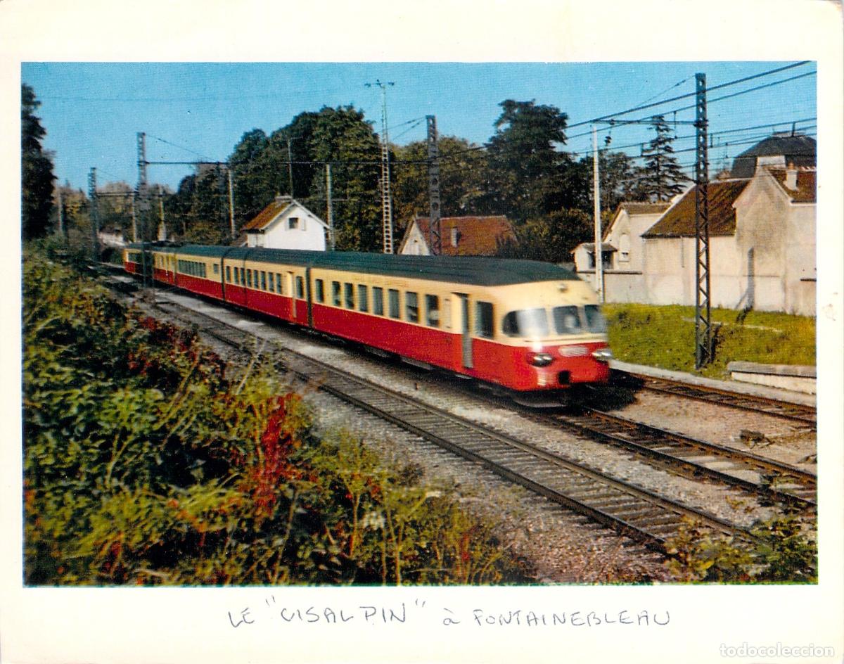 Postales: Postal del Tren TEE Le Cisalpin en el Bosque de Fontainebleau