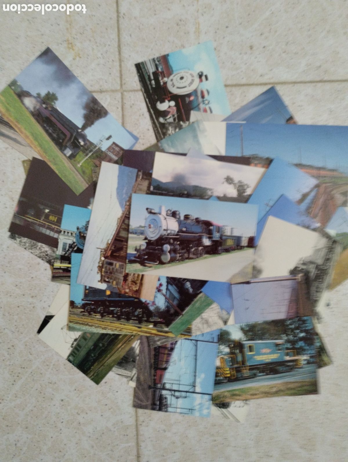 Postales: Lote postales Trenes