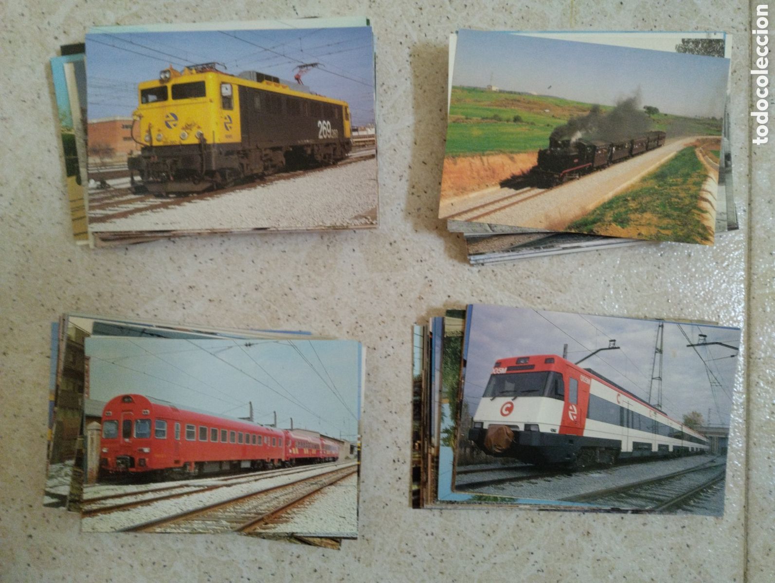 Postales: Lote postales Trenes