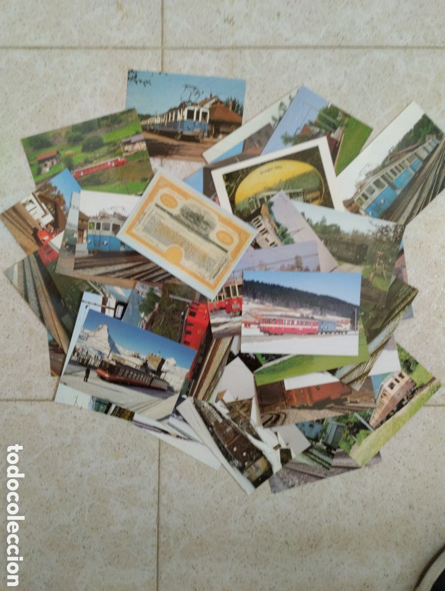 Postales: Lote postales Trenes