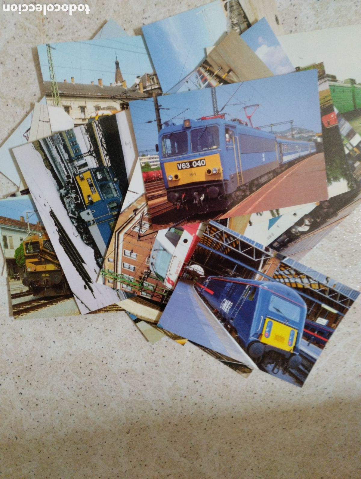 Postales: Lote postales Trenes