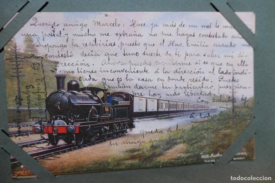 Postales: La postal muestra un expreso de la London & North Western Railway (LNWR).