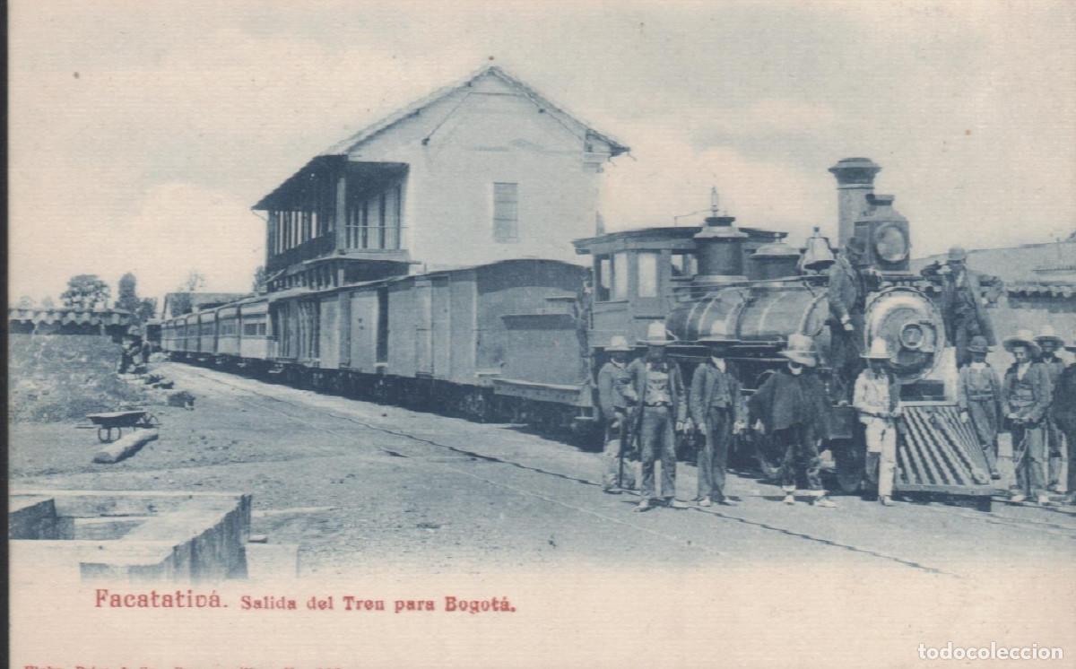 Postales: Colombia.Tren.L&aacute;mina moderna 20cmx30cm sacada de una postal antigua.Preciosa imagen