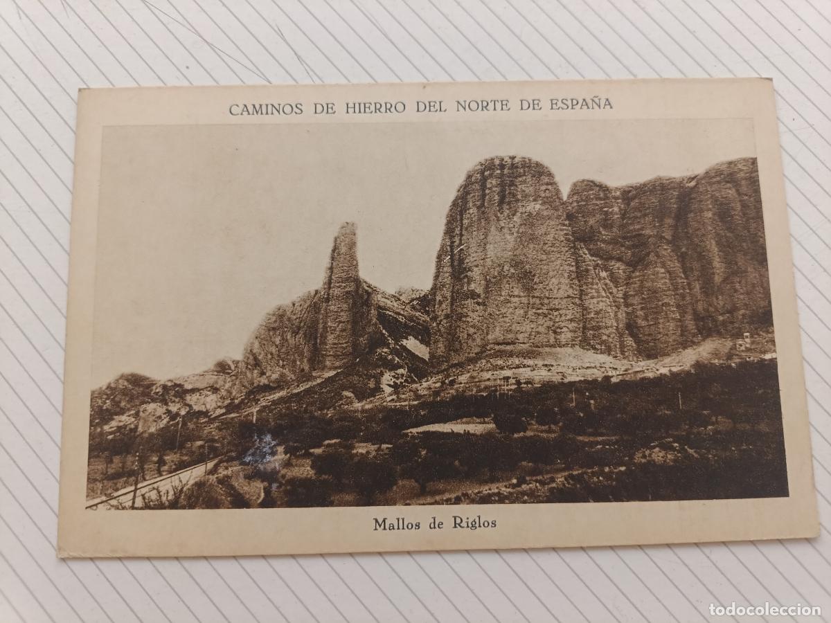Postales: Caminos de Hierro del Norte de Espa&ntilde;a, Mallos de Riglos