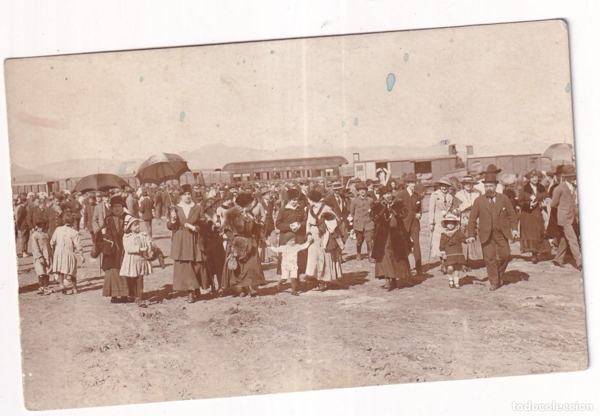 Postales: Postal fotogr&aacute;fica. Estaci&oacute;n tren. M Arruit 1916 Marruecos ???