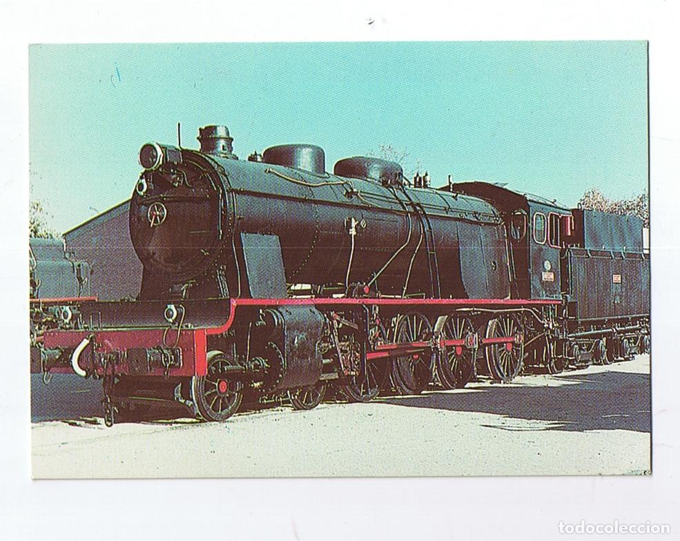 Postales: Tarjeta postal RENFE, Locomotora 1400 MZA