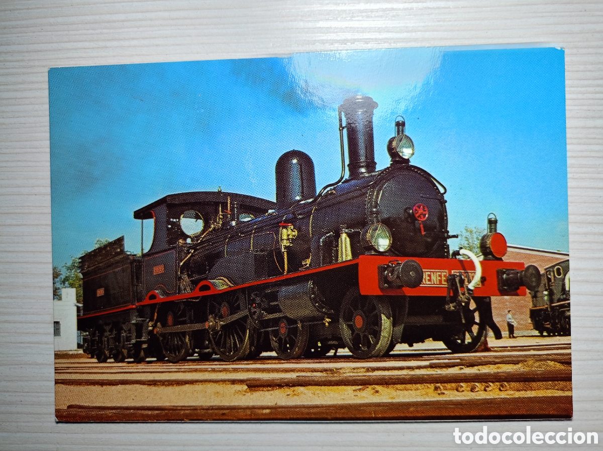 Postales: Locomotora serie 220-2021/23 Ex. Andaluces 4/7 Beyer-Peacock 1891 Vilanova i la Geltr&uacute;
