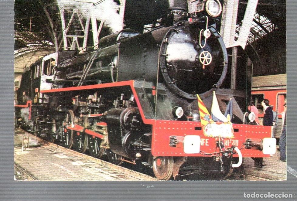 Postales: POSTAL DE TRENES DE TERMINI FIGUERES A&Ntilde;O 1881 AL 1981 DE EUROFER AMIGOS FERROCARRIL. N&ordm; 1