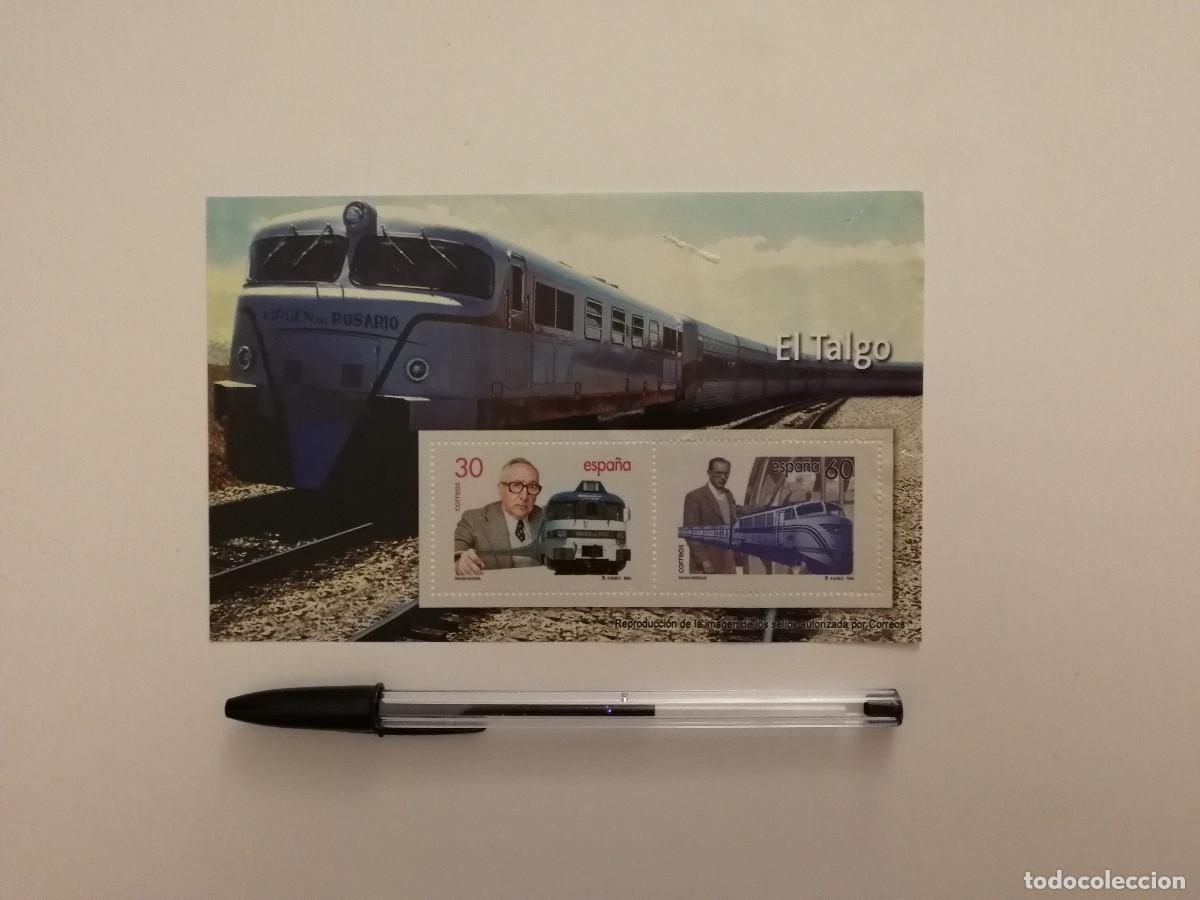 Postales: TARJETA PAPEL CON SELLOS - EL TALGO - TREN