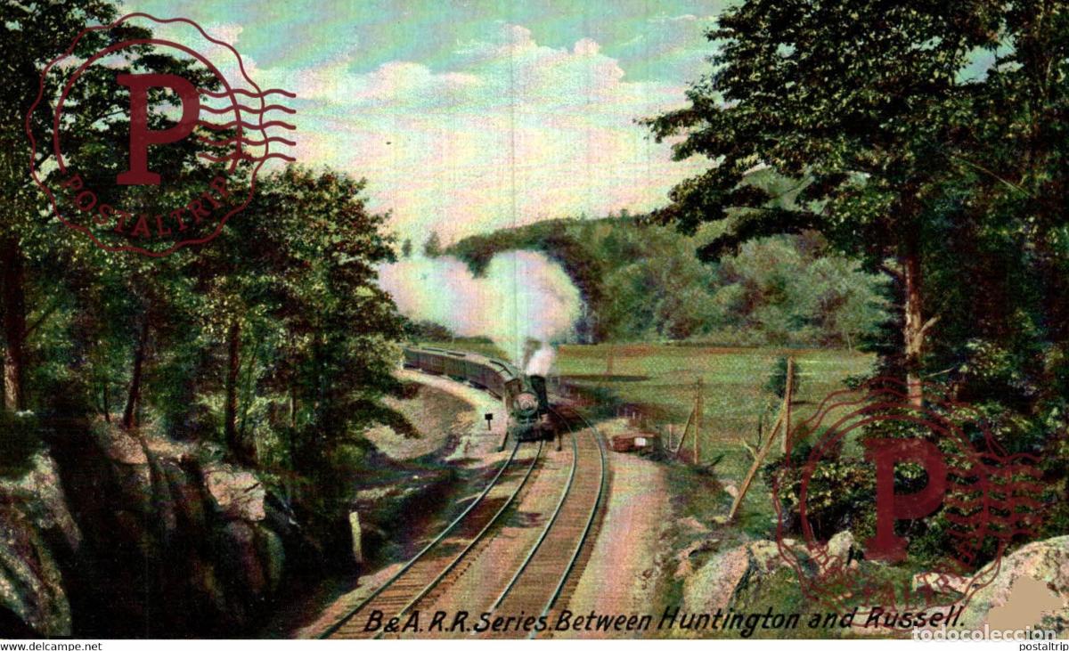 Postales: B&A.R.R. Series Between Huntington and Russell MASS RAILROAD RAILWAY CHEMIN DE FER EEUU USA