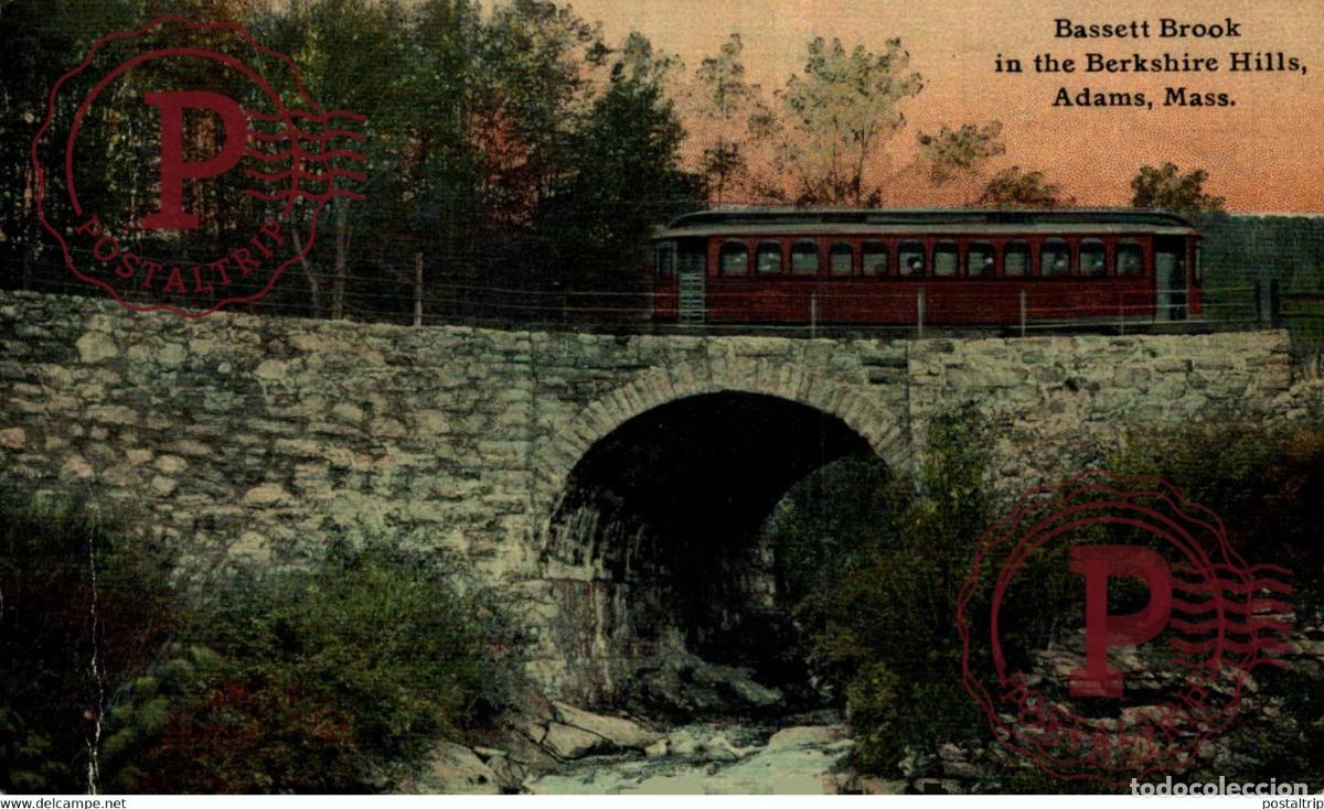 Postales: BASSETT BROOK IN THE BRKSHIRE HILLS ADAMS MASS RAILROAD RAILWAY CHEMIN DE FER EEUU USA