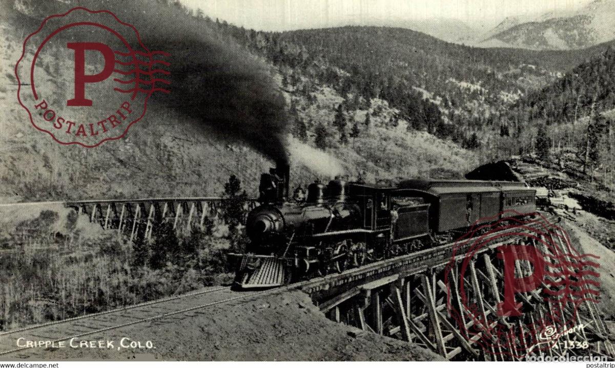 Postales: CRIPPLE CREEK COLORADO RAILROAD RAILWAY CHEMIN DE FER EEUU USA