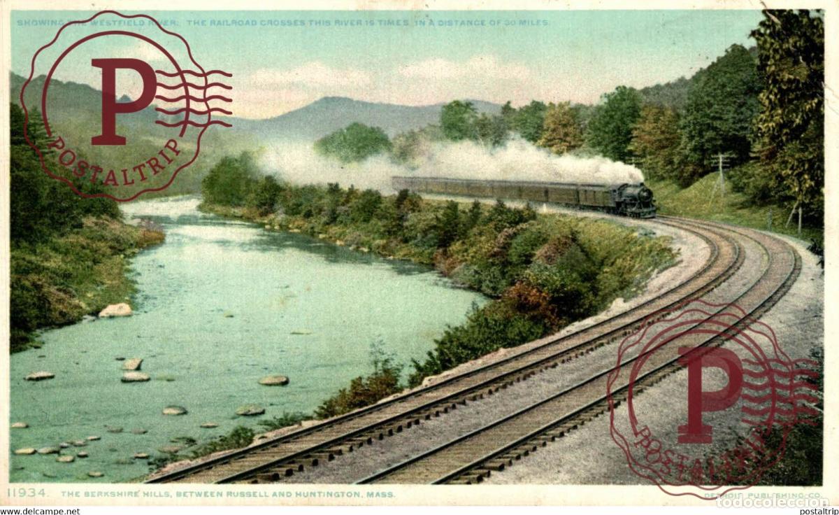 Postales: BERKSHIRE HILLS MASS RAILROAD RAILWAY CHEMIN DE FER EEUU USA