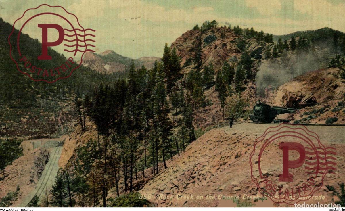 Postales: ROCK CREEK Cripple Creek Short Line Railroad, Colorado RAILROAD RAILWAY CHEMIN DE FER EEUU USA