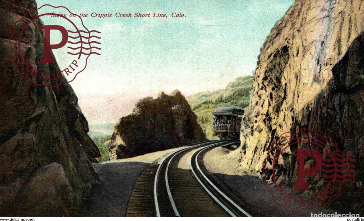 Postales: SCENE ON Cripple Creek Short Line Railroad, Colorado RAILROAD RAILWAY CHEMIN DE FER EEUU USA