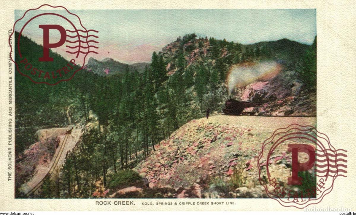 Postales: ROCK CREEK Cripple Creek Short Line Railroad, Colorado RAILROAD RAILWAY CHEMIN DE FER EEUU USA