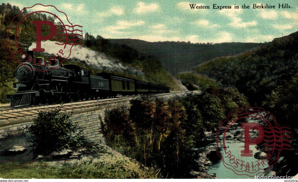 Postales: WESTERN EXPRESS IN THE BERKSHIRE HILLS MASS MASSACHUSETTS RAILROAD RAILWAY CHEMIN DE FER EEUU USA