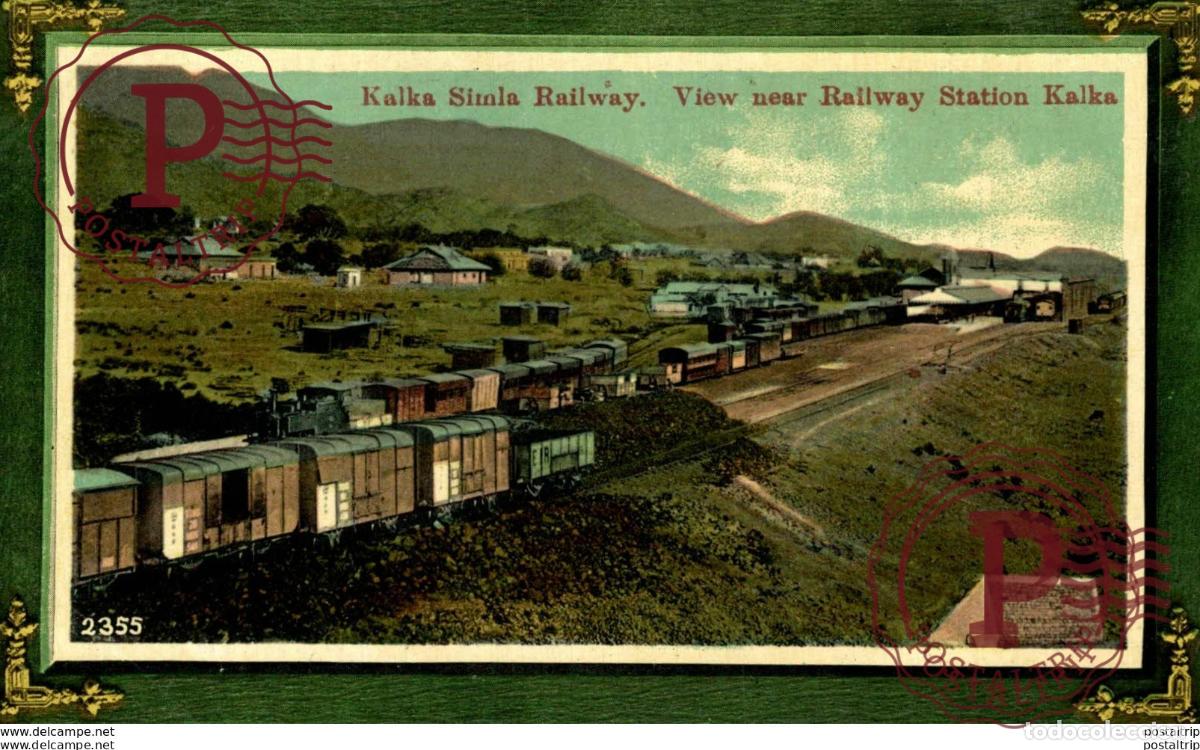 Postales: KALKA SIMLA RAILWAY. VIEW NEAR RAILWAY STATION KALKA. TREN TRAIN TREIN.