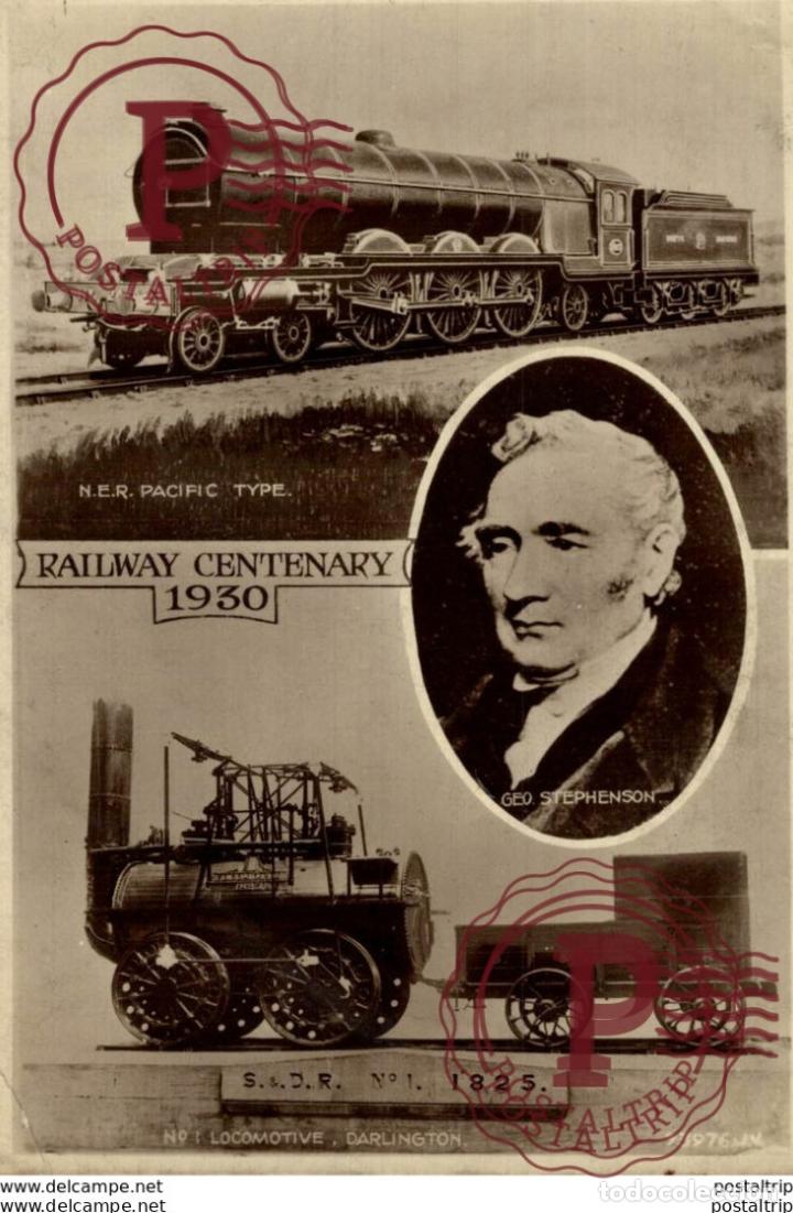 Postales: RAILWAY CENTENARY 1930. REAL PHOTO. TREN TRAIN TREIN.