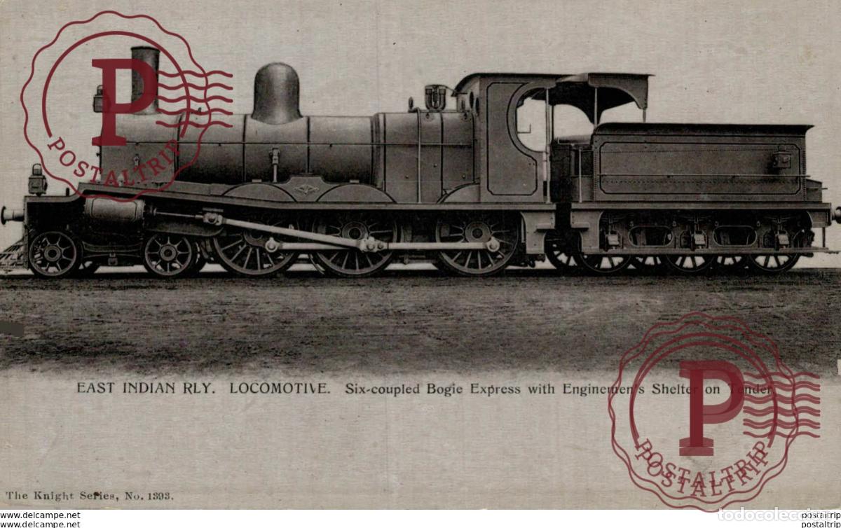 Postales: EAST INDIAN RLY LOCOMOTIVE. TREN TRAIN TREIN.