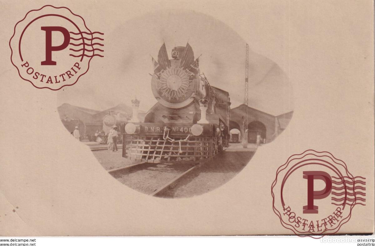 Postales: TREN B. N. R. 400 EN VIAJE INAUGURAL. FOTOGRAFICA . REAL PHOTO. TREN TRAIN TREIN.