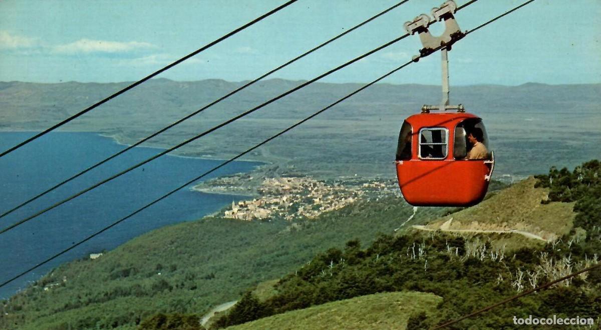 Postales: TELEF&Eacute;RICO DEL CERRO OTTO. Bariloche, Argentina. Ed. Color post-card, 2580. Sin escribir.