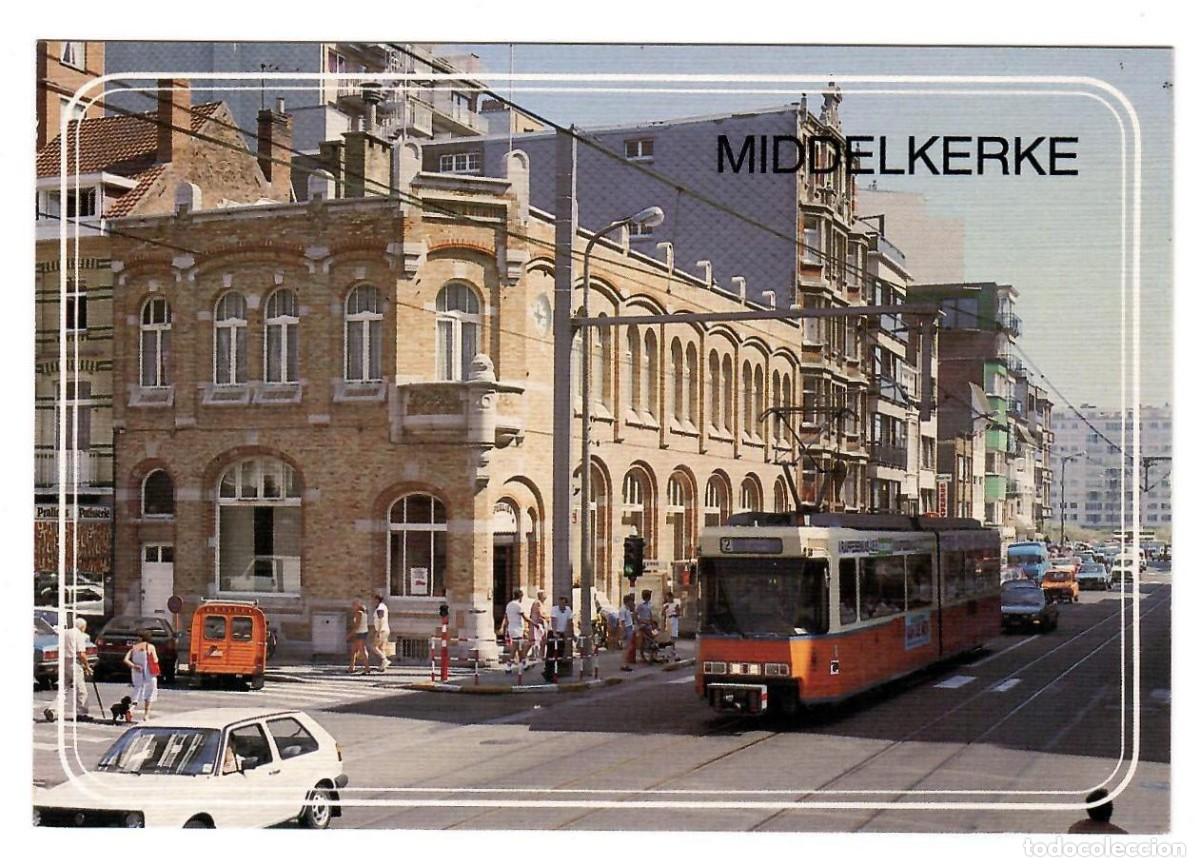 Postales: TRANVIA EN MIDDELKERKE, B&eacute;lgica. Ed. AVM, Oostende, n&ordm; 76. Nueva, sin escribir.