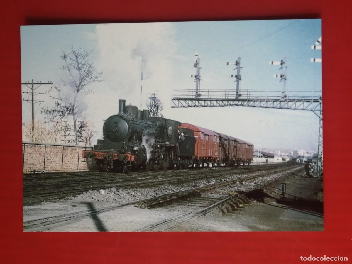Postais: POSTAL 18936 NUEVA-EUROFER 843 TREN MERCANCIAS LOCOMOTORA VAPOR RENFE 230-2075/2134