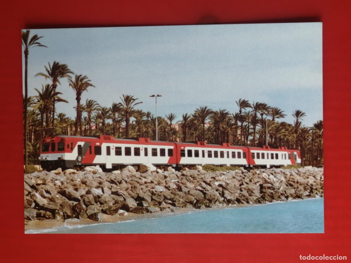 Postales: POSTAL 18934 NUEVA-EUROFER 841 AUTOMOTOR RENFE ALICANTE MURCIA SAN GABRIEL ALICANTE -FERROCARRIL