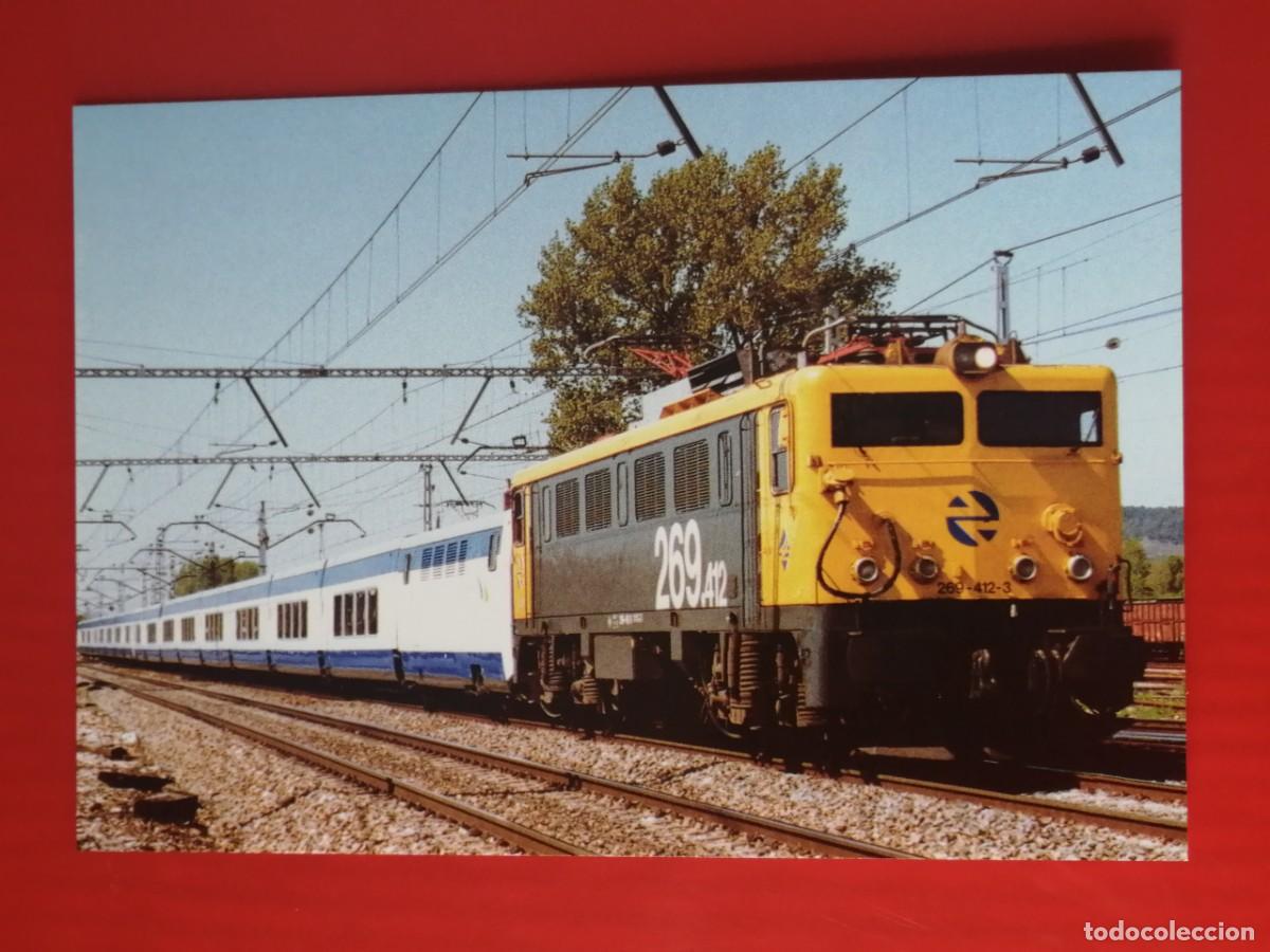 Postales: POSTAL 18933 NUEVA-EUROFER 840 TREN TALGO MADRID SANTANDER LOCOMOTORA 269.4 VENTA DE BA&Ntilde;OS PALENCIA