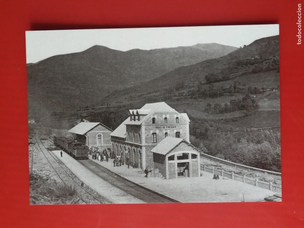 Postales: POSTAL 18961 NUEVA-EUROFER 4201 FERROCARRIL TRANSPIRENAICO ESTACION RIBES DE FRESSER GIRONA
