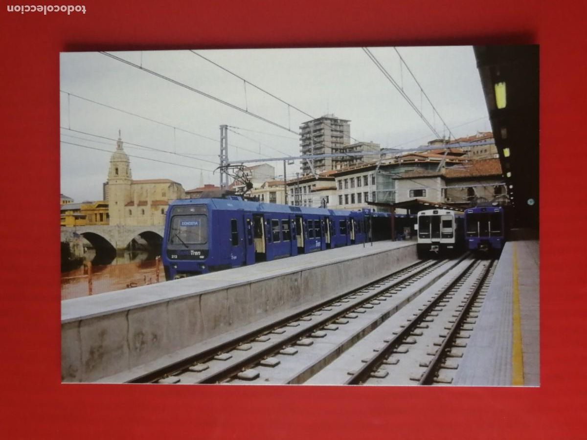 Postales: POSTAL 18958 NUEVA-EUROFER 938 UNIDADES EUSKOTREN ESTACION BILBAO-ATXURI BIZKAIA -FERROCARRIL
