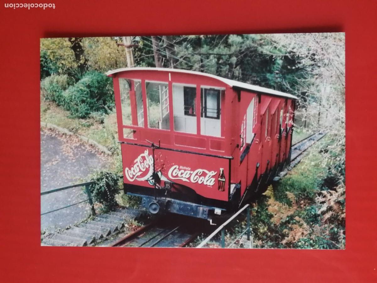 Postales: POSTAL 18951 NUEVA-EUROFER 931 FUNICULAR MONTE IGUELDO DONOSTIA GIPUZKOA PUB. COCA-COLA -FERROCARRIL