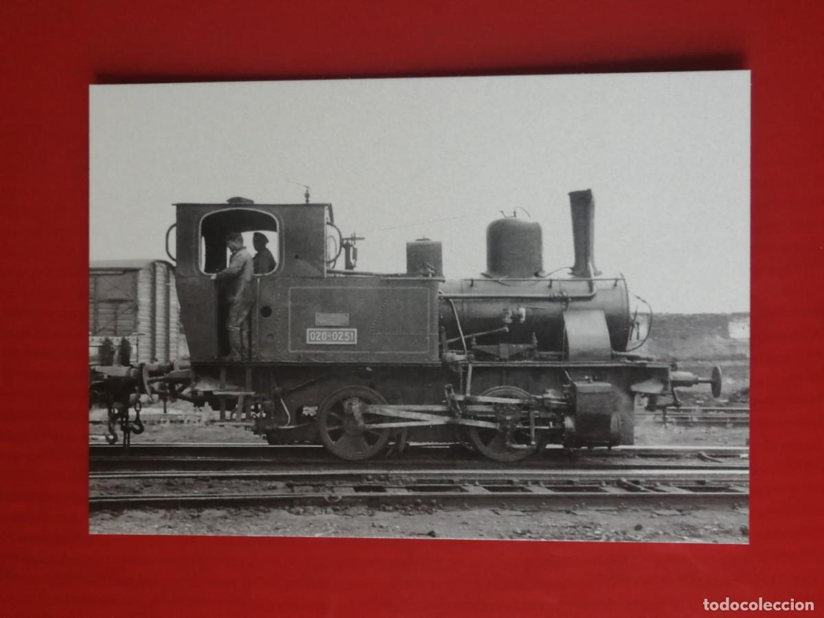 Postales: POSTAL 18975 NUEVA-EUROFER 4264 LOCOMOTORA RENFE 020-0251 ALCAZAR DE SAN JUAN CIUDAD REAL -TREN