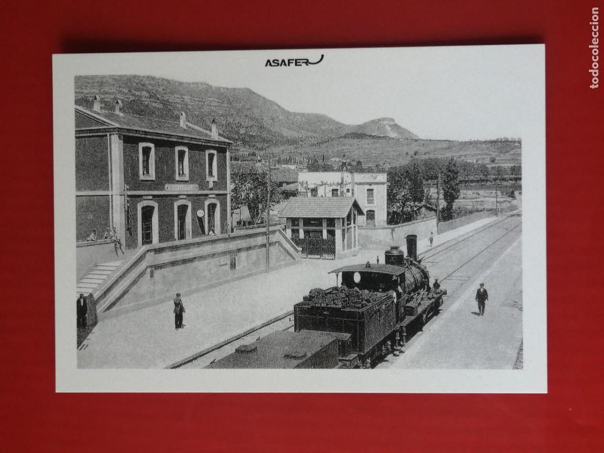 Cartoline: POSTAL 18912 NUEVA-ASAFER 2 LOCOMOTORA NORTE 1353 ESTACION CENTELLES BARCELONA -FERROCARRIL