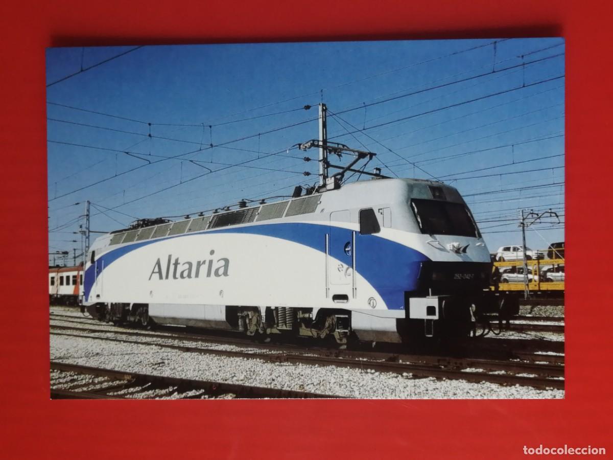 Cartoline: POSTAL 18942 NUEVA-EUROFER 849 LOCOMOTORA RENFE 252-042-7 MADRID FUENCARRAL -FERROCARRIL