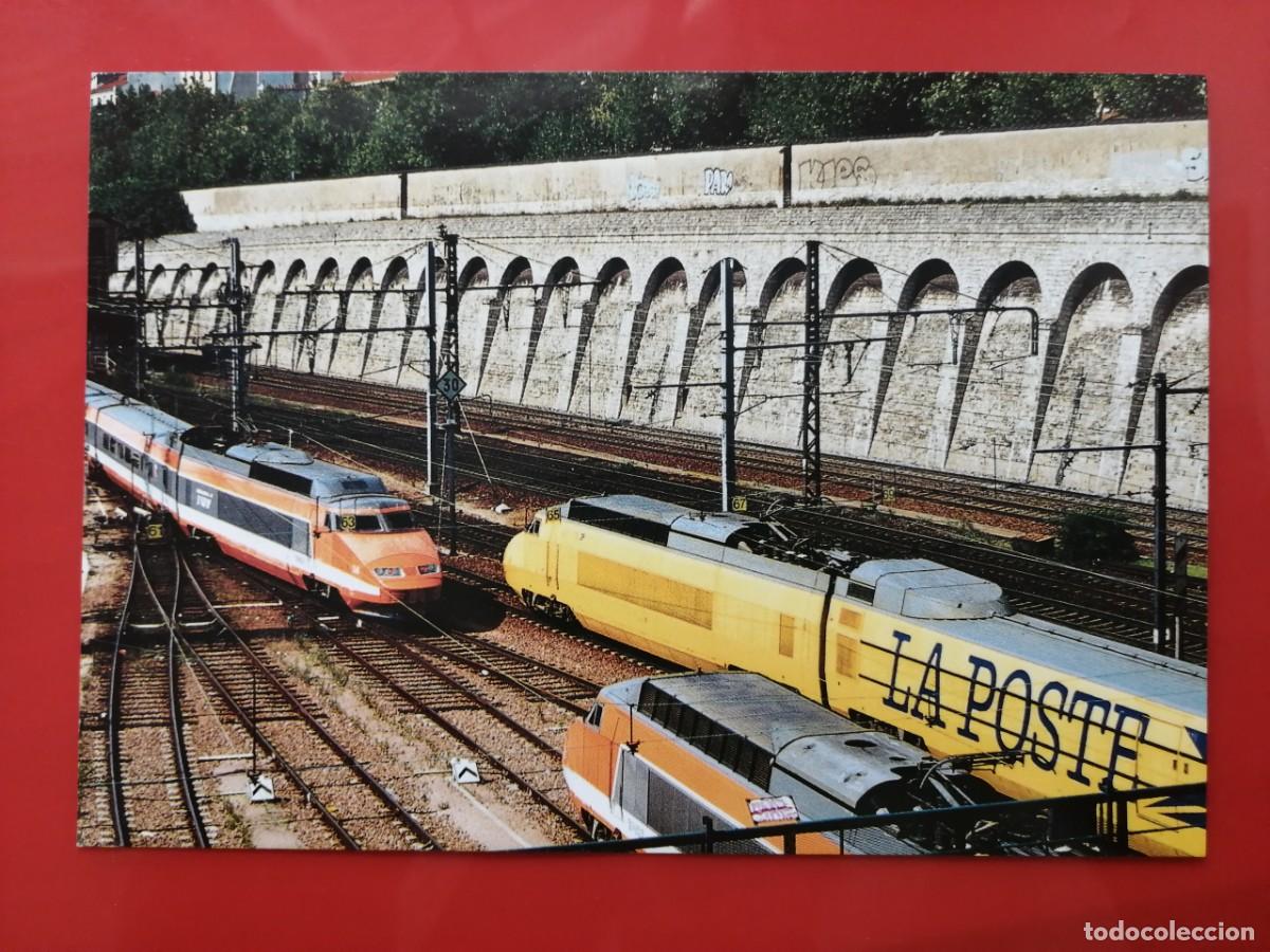 Cartoline: POSTAL 19690 NUEVA-FRANCIA LE PETIT CHEMINOT -527 PARIS TREN TGV LA POSTE + TGV PSE &ndash;CORREOS